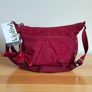 Kipling Gabb Funky Red Crossbody Bag